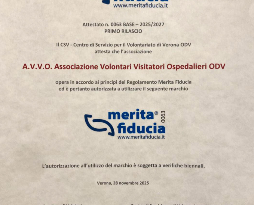 Attestato Merita Fiducia